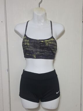 BUNDLE. (1) Nike Running Shorts Size XS + (1) Marika Sports Bra Size Small.